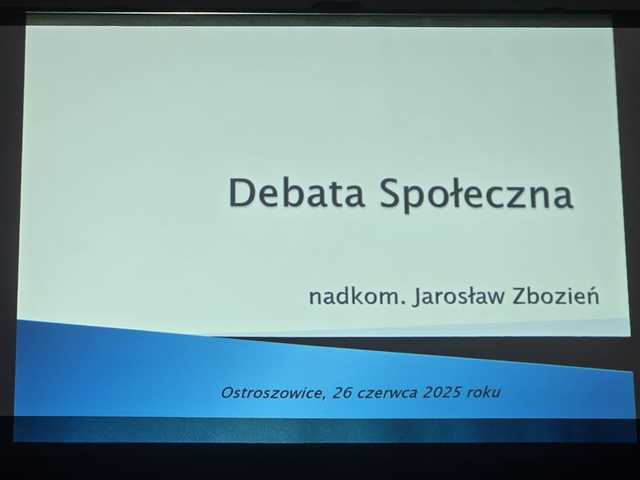 Debata społeczna w Ostroszowicach: wspólnie o bezpieczeństwie na drogach