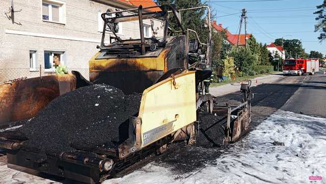 Pożar na ul. Głównej w Piławie Dolnej