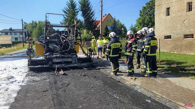 Pożar na ul. Głównej w Piławie Dolnej