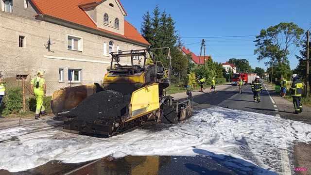 Pożar na ul. Głównej w Piławie Dolnej
