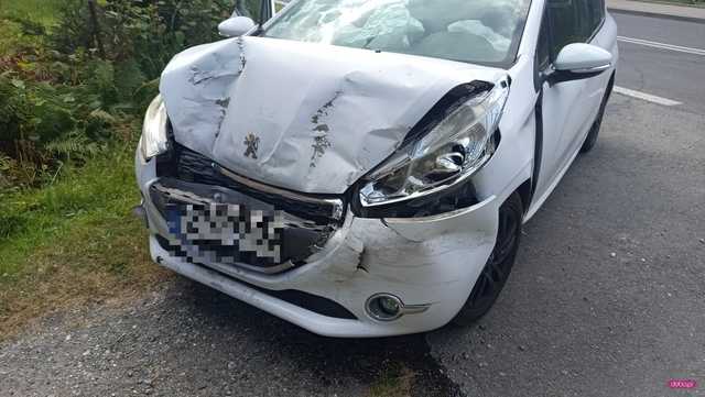 Zderzenie trzech samochodów w Kołaczowie