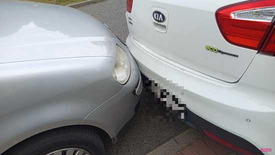 Kia stoczyła się na volkswagena