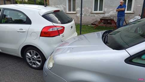 Kia stoczyła się na volkswagena