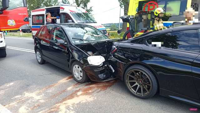 Zderzenie volkswagena z bmw w Niemczy