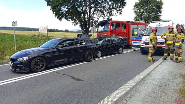 Zderzenie volkswagena z bmw w Niemczy