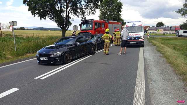 Zderzenie volkswagena z bmw w Niemczy