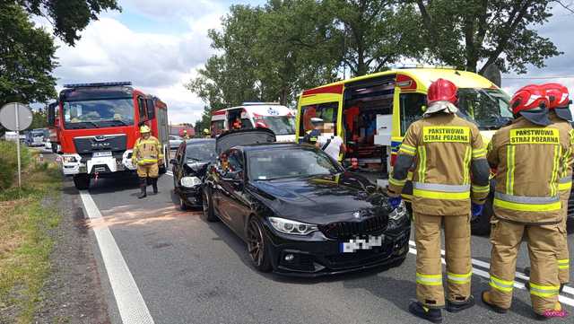 Zderzenie volkswagena z bmw w Niemczy