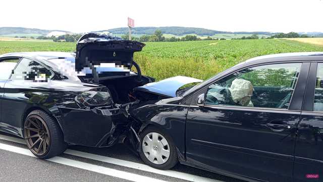 Zderzenie volkswagena z bmw w Niemczy