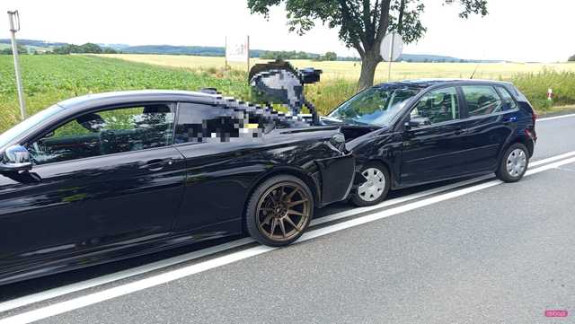 Zderzenie volkswagena z bmw w Niemczy