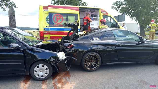 Zderzenie volkswagena z bmw w Niemczy