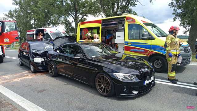 Zderzenie volkswagena z bmw w Niemczy