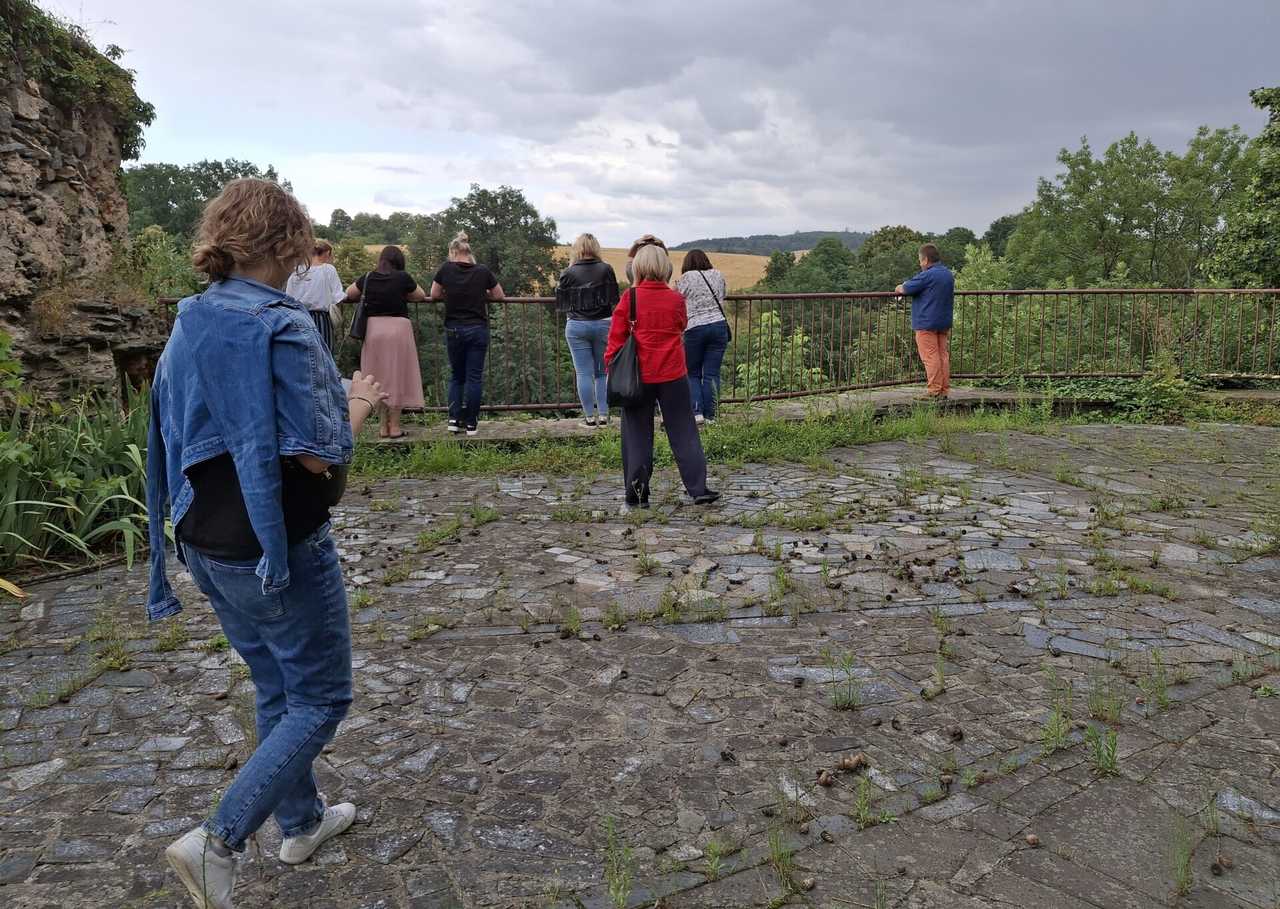 Wyprawa pracowników magistratu w poszukiwaniu śladów niemczańskiego grodu