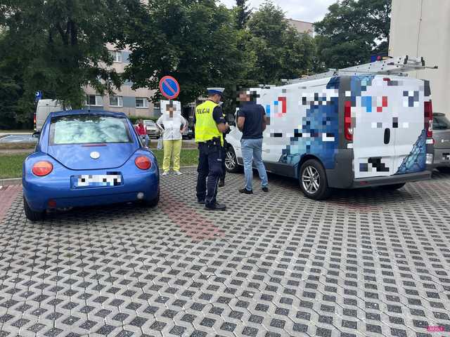Bielawa. Kolizja na parkingu przy ul. Jana III Sobieskiego