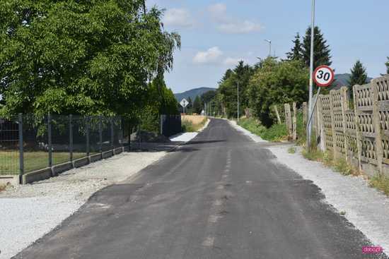 nowa nawierzchnia na drogach w Olesznej