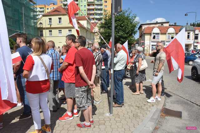 Bielawa. Manifestacja Stop imigrantom 