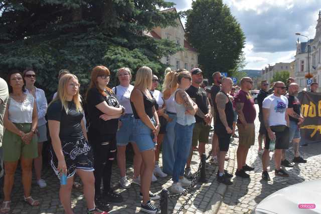 Bielawa. Manifestacja Stop imigrantom 