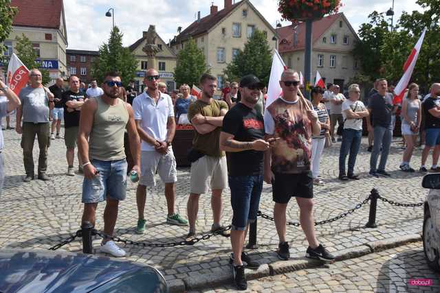 Bielawa. Manifestacja Stop imigrantom 