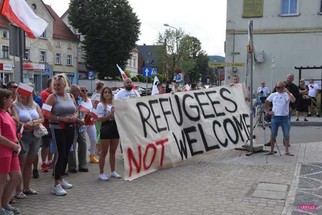 Bielawa. Manifestacja Stop imigrantom 