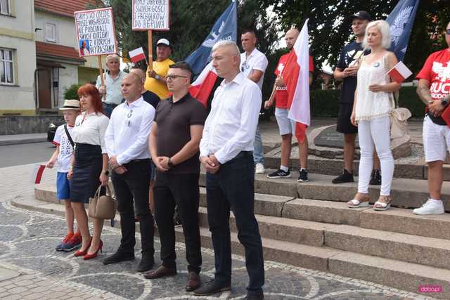 Bielawa. Manifestacja Stop imigrantom 