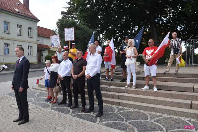 Bielawa. Manifestacja Stop imigrantom 