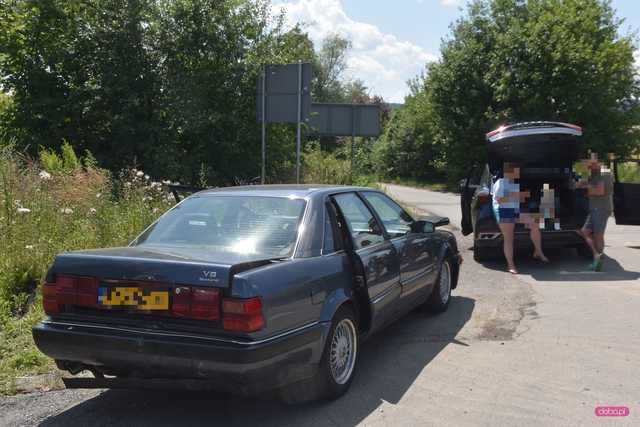 Zderzenie czterech samochodów na ósemce