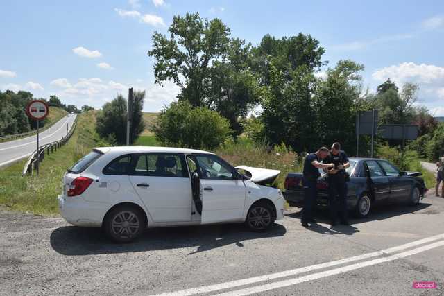 Zderzenie czterech samochodów na ósemce
