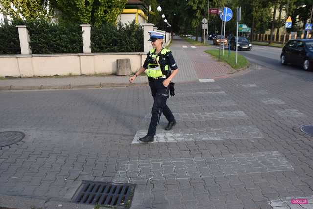 Zderzenie fiata i rowerzysty w Dzierżoniowie