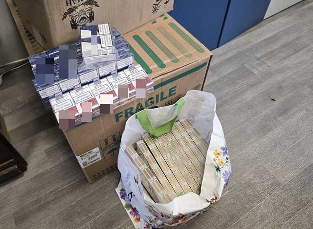 Bielawa. Policjanci zabezpieczyli tysiące nielegalnych papierosów i kilogramy suszu