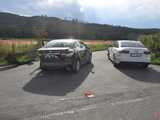 Zderzenie audi z toyotą na drodze Piskorzów - Rościszów