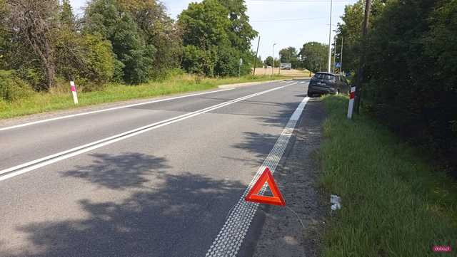Zderzenie opla i volkswagena w Wilkowie Wielkim