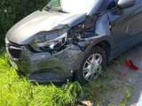 Zderzenie opla i volkswagena w Wilkowie Wielkim
