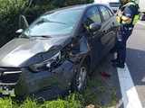 Zderzenie opla i volkswagena w Wilkowie Wielkim