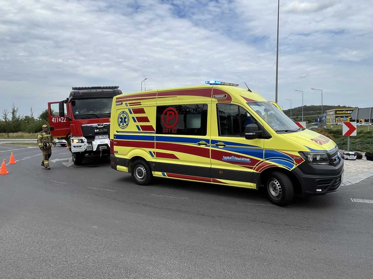Wypadek na Rondzie Miast Partnerskich