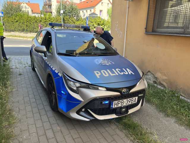 Zderzenie skody z fiatem w Bielawie