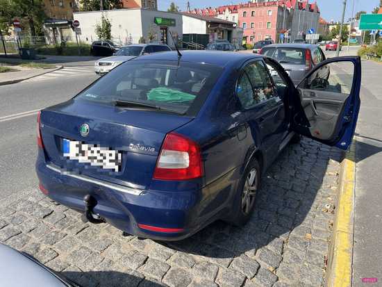 Zderzenie trzech samochodów na Piastowskiej w Bielawie