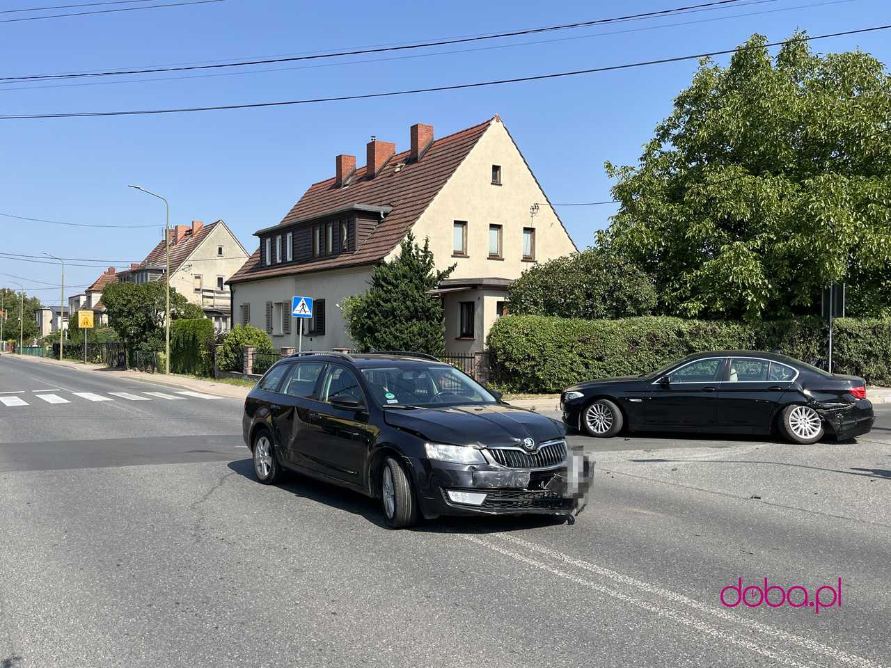  kolizji na skrzyżowaniu ulic Obywatelskiej i Ogrodowej w Pieszycach