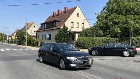  kolizji na skrzyżowaniu ulic Obywatelskiej i Ogrodowej w Pieszycach
