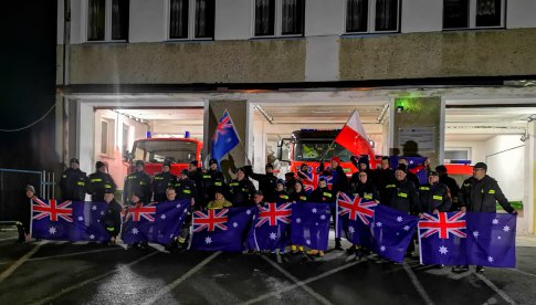 Strażacy z gminy Międzylesie okazali wsparcie dla kolegów z Australii 