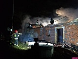 Nocny pożar w Niwie