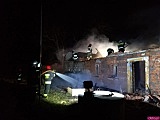 Nocny pożar w Niwie