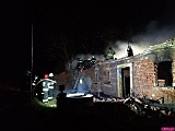 Nocny pożar w Niwie