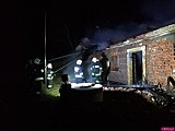 Nocny pożar w Niwie