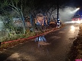 Nocny pożar w Niwie