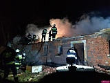 Nocny pożar w Niwie