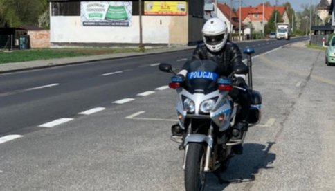 Policjanci na motocyklach 