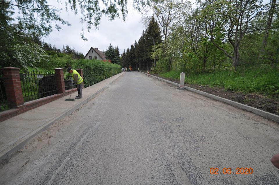 Trwa przebudowa drogi powiatowej przy ul. Górniczej w Nowej Rudzie