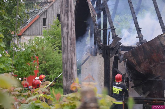 Pożar budynku w Złotnie