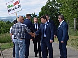Spotkali się w Wojciechowicach z protestującymi przeciwko wariantowi A2.