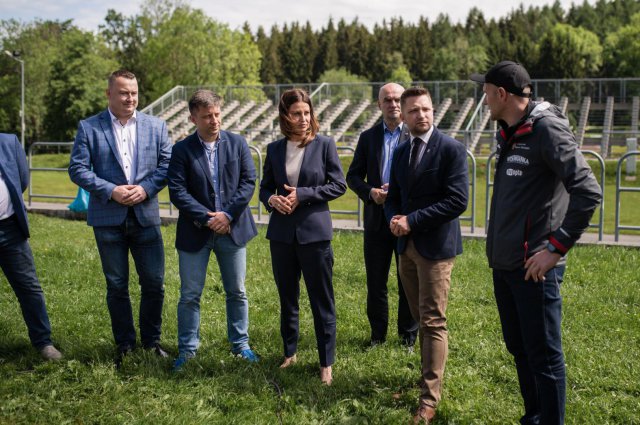 obiekt Tauron Duszniki Arena wizytowała minister sportu, Danuta Dmowska-Andrzejuk.