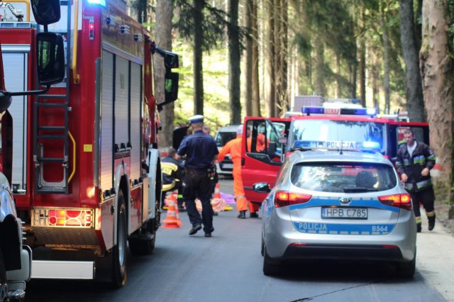 Wypadek w Krałowie. Interweniował śmigłowiec LPR [Foto]